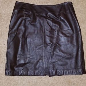 Lord and Taylor leather skirt